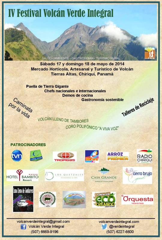 Invitación al IV Festival Volcán Verde Integral 2014